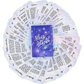 Sleep Tight Cards – 45 Meditation and Mindfulness Cards - Calm Down and Relax & Relief Stress and ...