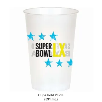 Trendware NFL Super Bowl LX 2026 20 oz Disposable Cups