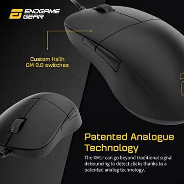 ENDGAME GEAR XM1r Gaming Mouse with High DPI and Comfort