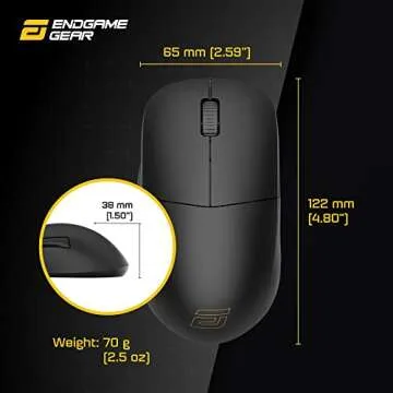ENDGAME GEAR XM1r Gaming Mouse with High DPI and Comfort
