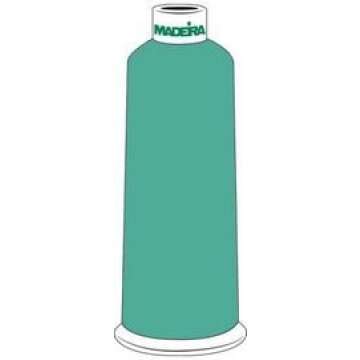 Madeira Rayon Embroidery Thread 5500yd Cone - Stunning BLUE GREEN Shade 1046