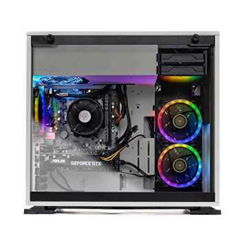 Skytech Shiva Gaming PC Desktop - AMD Ryzen 5 2600, NVIDIA RTX 2060, 16GB DDR4, 500G SSD, RGB Fans