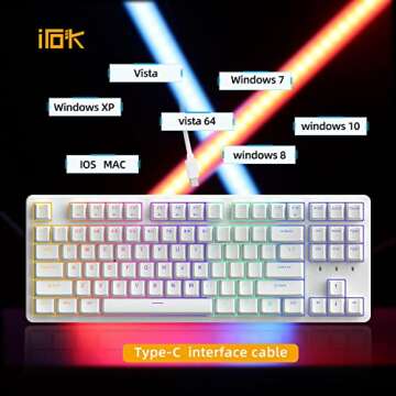 IROK FE87/104 RGB Mechanical Keyboard - Hot Swappable Design