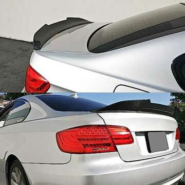 AeroBon Real Carbon Fiber Trunk Spoiler for 2006-2013 BMW 3 Series E92 Coupe and E92 M3