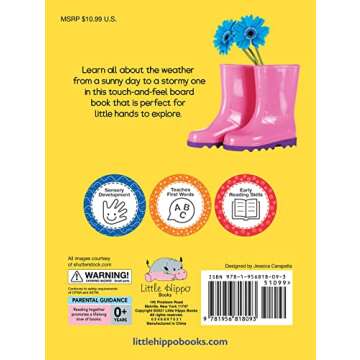 Weather - Children's Touch and Feel Board Book - Sensory Board Book