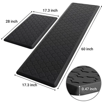 Ergonomic Anti-Fatigue Kitchen Mats Set - 2PCS