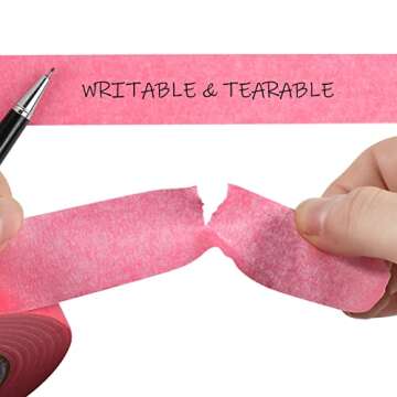 KIWIHUB Pink Painter's Tape,1" x 60 Yards - 14 Day Easy Removal Decorative Masking Tape for Painting...