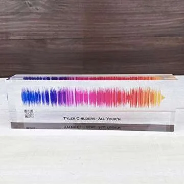 Artblox Soundwave Art With Scannable Qr Code Any Video Voice Recording Baby Heartbeat Or Song To Acr...