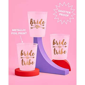 xo, Fetti Bachelorette Bride Tribe Reusable Cups