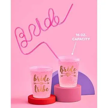 xo, Fetti Bachelorette Bride Tribe Reusable Cups