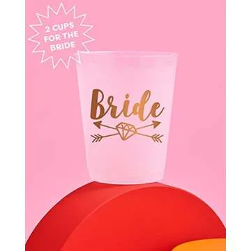xo, Fetti Bachelorette Bride Tribe Reusable Cups