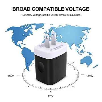 USB Plug Adapter,GiGreen 3-Multi Port USB Wall Charger Fast Charging Block Charger Box Compatible iPhone 14 13 Pro Max 12 SE 11 8 XS,Samsung Galaxy A14 5G A23 S23 A54 A13 S22 S21FE S10e,Note21,Pixel 7