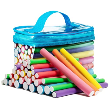 Tifara Beauty Salon Heatless Flexible Hair Rollers Curlers 42-pack 7" Soft Foam Flexi Twist Curling ...