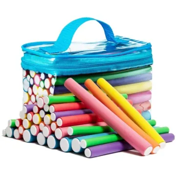 Tifara Beauty Salon Heatless Flexible Hair Rollers Curlers 42-pack 7" Soft Foam Flexi Twist Curling ...