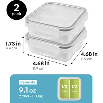 Carrotez Mini Snack Containers Airtight BPA-Free 2-Pack