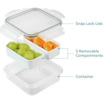 Carrotez Mini Snack Containers Airtight BPA-Free 2-Pack