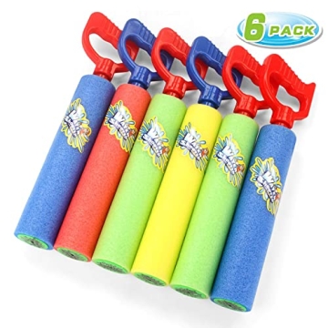 Fun-Here Water Guns Shooter 6 Pack, Super Foam Soakers for Pool Games