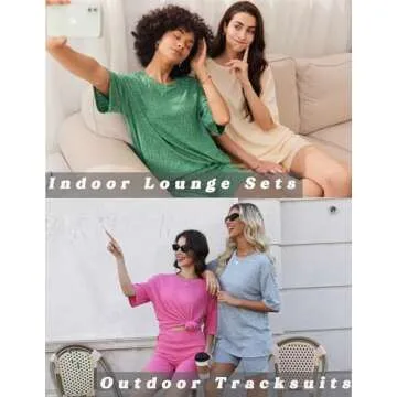 Ekouaer Pajamas 2 Piece Lounge Sets for Ultimate Comfort