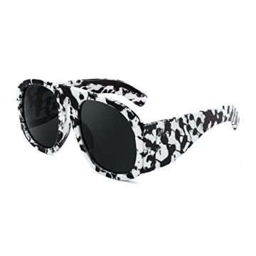 FEISEDY Retro Trendy Aviator Sunglasses - Oversized & Vintage Style