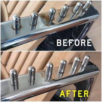 Collinite 850 Metal Wax & Polish Removes Rust & Prevents Oxidation in One Step - Heavy Duty Formula Easily Restores and Protects - For Aluminum, Chrome & Stainless Steel (16 fl oz)