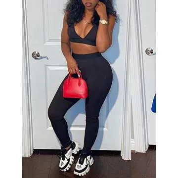 Stylish 2 Piece High Waist Yoga & Workout Set for Women