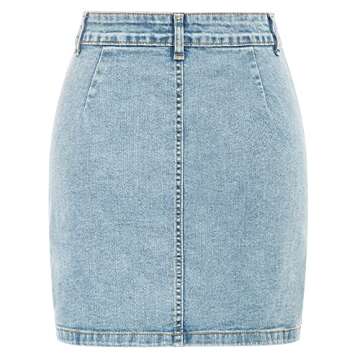 Stylish GRACE KARIN Women's Button Down Denim Skirt