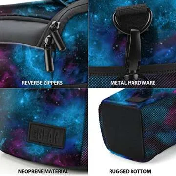 USA GEAR DSLR Camera Case for Men and Women with Top Loading Accessibility, Adjustable Shoulder, Small Camera Sling Bag, Travel Padded Handle - Camera Holster Bag for Nikon, Canon, Panasonic (Galaxy)