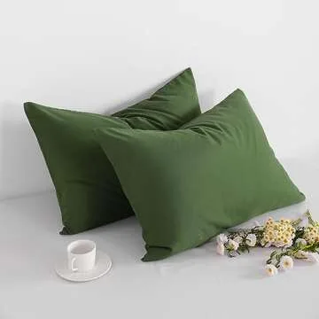 FLXXIE King Microfiber Pillow Cases - Soft & Durable 2 Pack