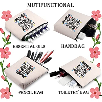 WCGXKO Funny Behavior Therapist Gift Zipper Pouch Makeup Bag For ABA BCBA Behavior Analyst Gift (Fun and Games Behavior)