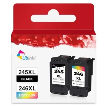 Ubinki 245XL & 246XL Combo Pack - Premium Ink Cartridges for Canon