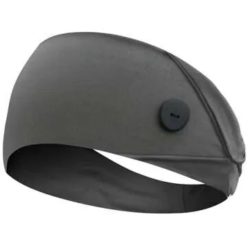 ABAMERICA Headbands with Button for Mask, Wide Nurses Headbands Non Slip Elastic Ear Protection for Women Men Doctors Sweatband Head Wrap