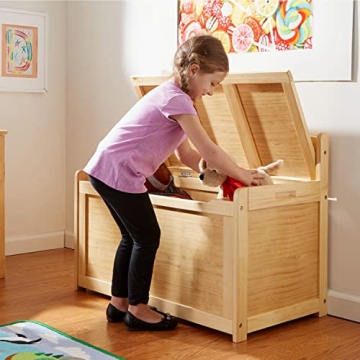 Melissa & Doug Wooden Toy Chest Perfect for Playrooms