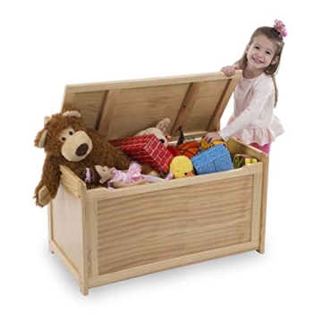 Melissa & Doug Wooden Toy Chest Perfect for Playrooms