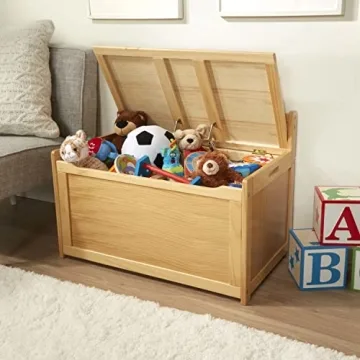 Melissa & Doug Wooden Toy Chest Perfect for Playrooms
