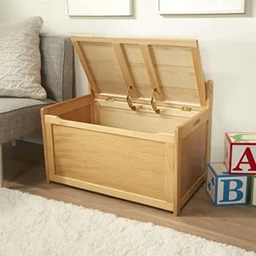 Melissa & Doug Wooden Toy Chest Perfect for Playrooms
