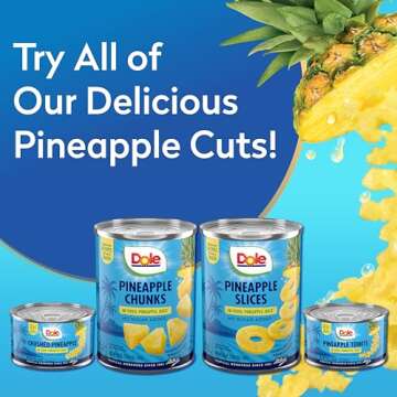 Dole Crushed Pineapple in 100% Juice - No Added Sugar