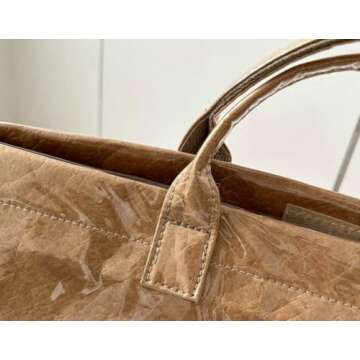 Stylish Women's PVC Tote Handbags for Fall and Winter