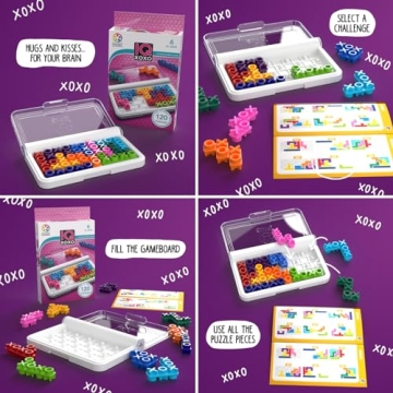 SmartGames IQ XOXO Portable Game with 120 Challenges