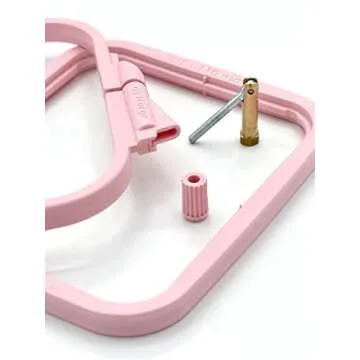 Nurge 5Pcs Plastic Small Square Embroidery Hoops, Cross Stich Hoop, Punch Needle Hoop Multicolor (Small)