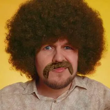 TCOTBE 4 Pcs Self Adhesive Fake Mustache for Costumes