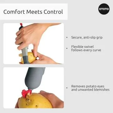 OTOTO Sir Peels A-Lot Knight Peeler, Fun Kitchen Gadget