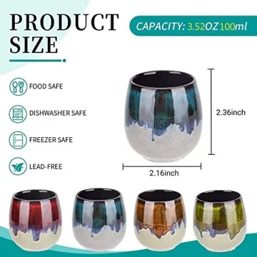 Stylish FLJZCZM Espresso Cups for Coffee Lovers