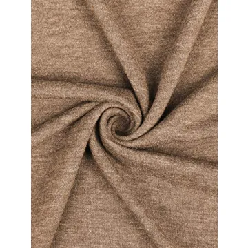 SHIBEVER Women's Long Sleeve Fall Tunic Tee - Khaki