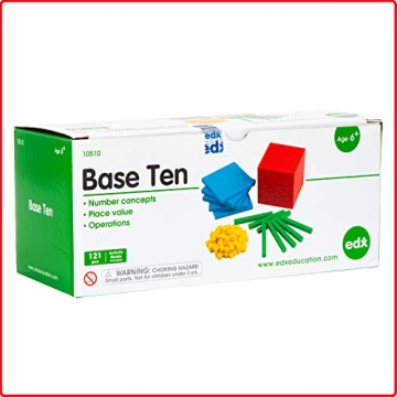 edxeducation Base Ten Counting Blocks Set for Kids