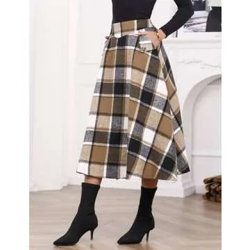IDEALSANXUN Winter Dresses for Women Stylish Casual Maxi Skirt