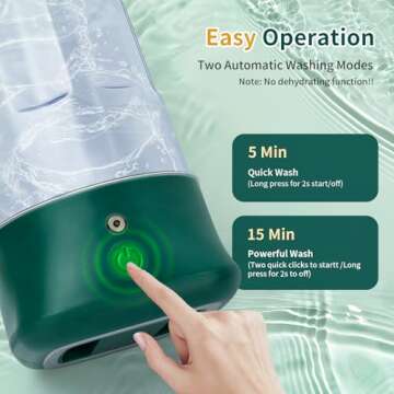 Anbanglin Mini Portable Washing Machine for Travel Laundry