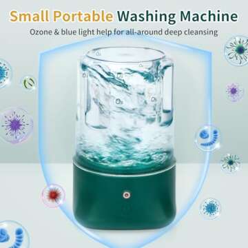 Anbanglin Mini Portable Washing Machine for Travel Laundry