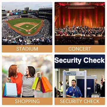 YueBags Clear Purse Stadium Approved for Women,Small Clear Bag Crossbody,Clear Clutch Handbag for Concert,Gameday(Golden)