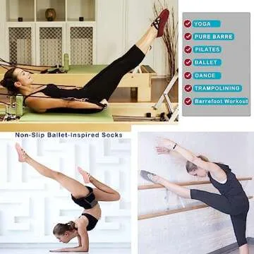 Cooque Non-Skid Yoga Socks for Women - Style & Comfort