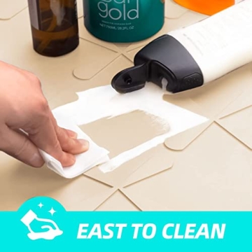 SIKADEER Under Sink Mat for Bathroom Waterproof, 22" x 19" Silicone Under Sink Liner Bathroom Cabinet Shelf Protector Kitchen organizer, Fit 24inch Standard Cabinet Mat Under Sink Organizer Drip Tray